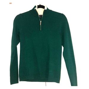 Green 100% merino wool Brooks’ Brothers sweater